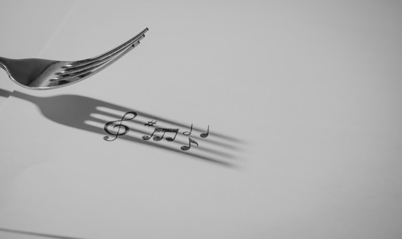 Musical fork. Assignment 3. Playing with light and shadows